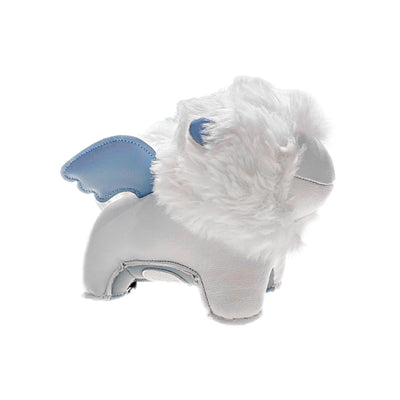 Zuny Paperweight Lion Vivi, white/smoky blue