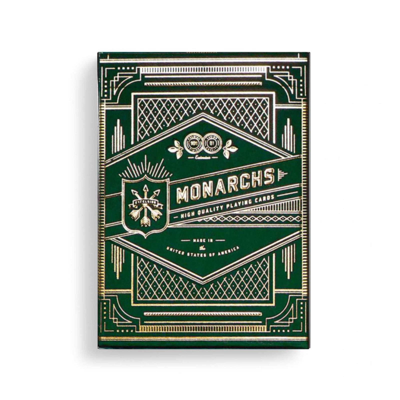 Green Monarch Playing Cards