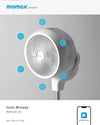 Momax AIRY 360 IoT 2-way Anion Air Circulation Fan, green