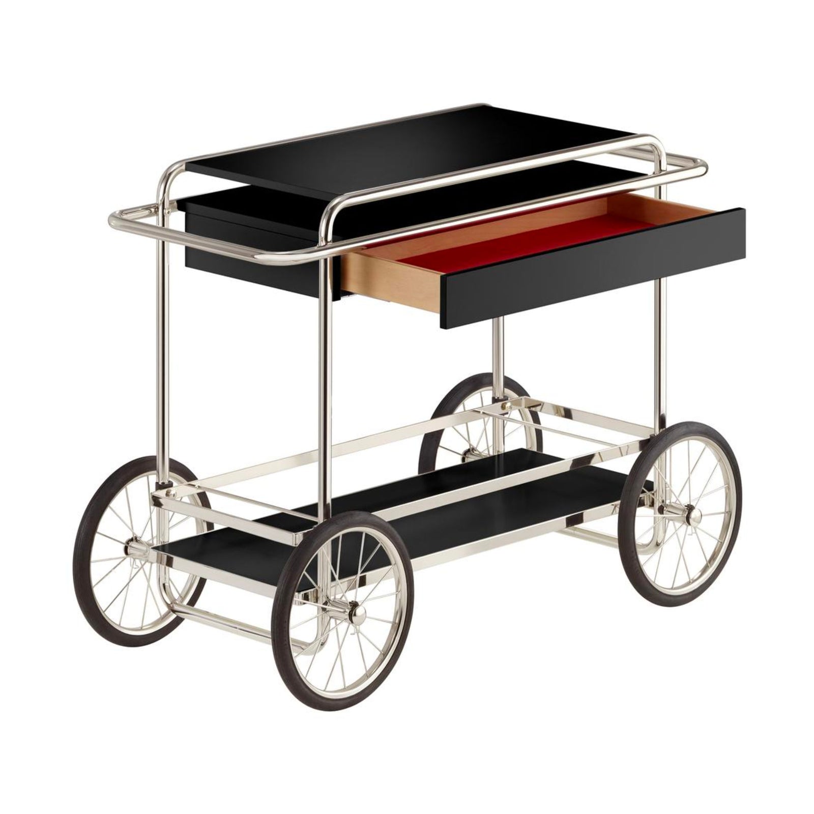 Tecta M4RS trolley, chromed/black