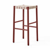 &Tradition TK8 Betty bar stool, maroon/natural