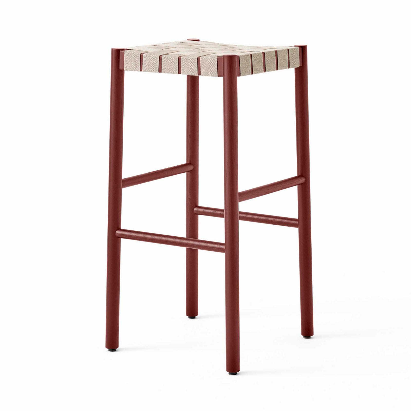 &Tradition TK8 Betty bar stool, maroon/natural