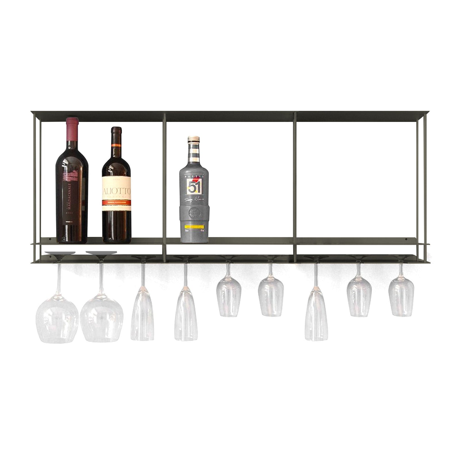 Kriptonite Canitinetta wall shelf 100x39cm, matt black