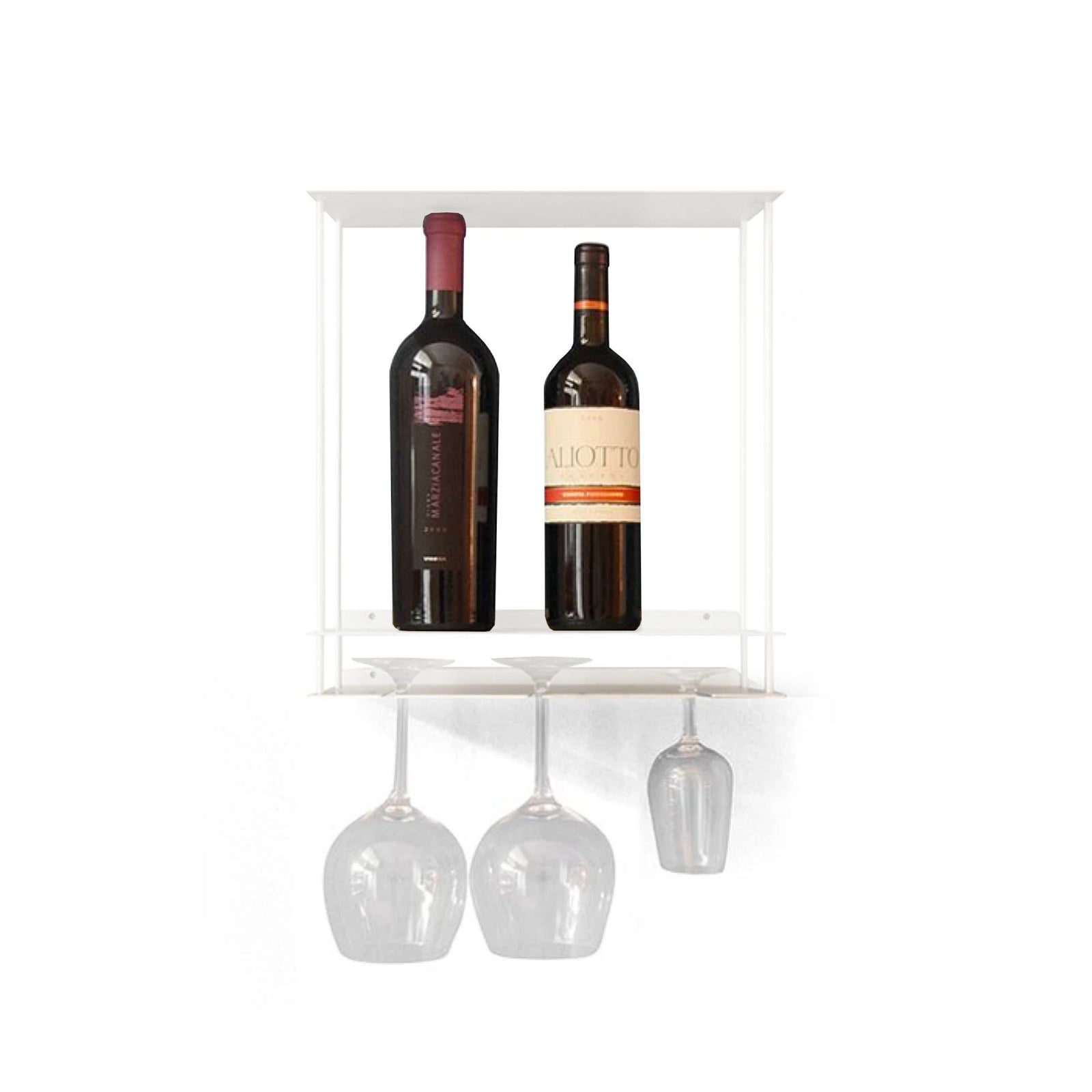 Kriptonite Canitinetta wall shelf 34x39cm, matt white