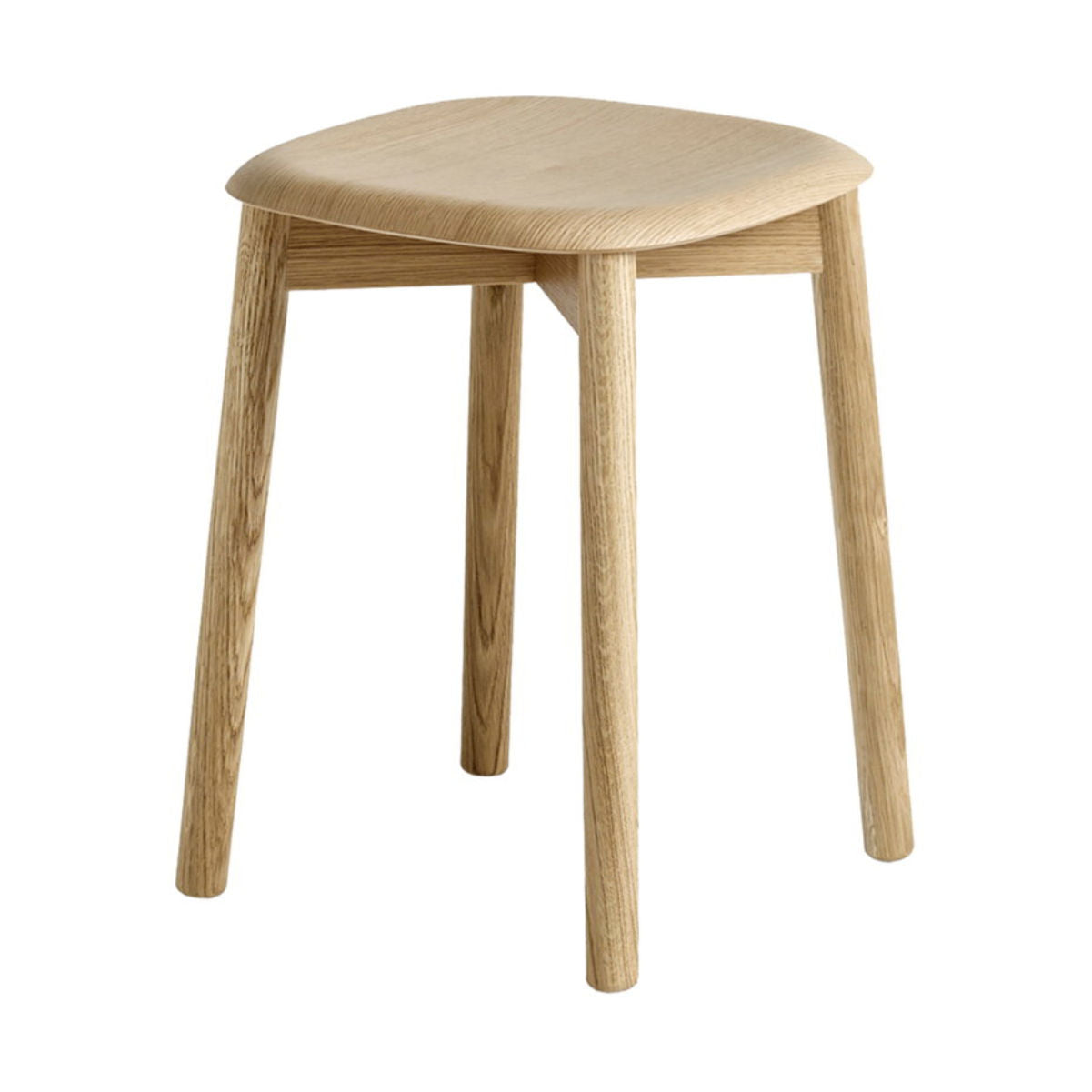 Hay Soft Edge 72 stool , Matt Lacquered Oak