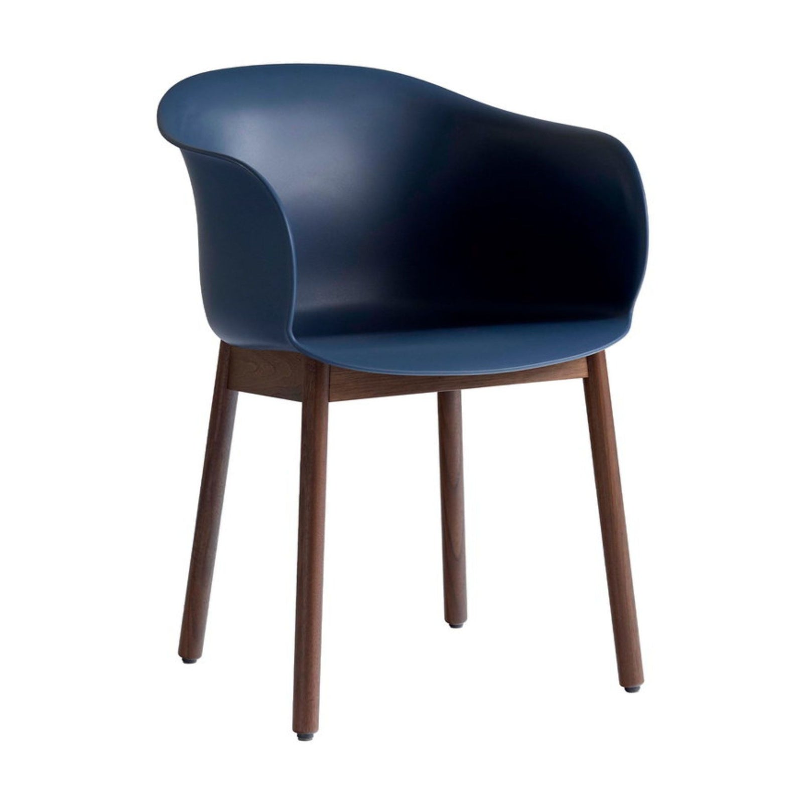 &Tradition JH30 Elefy Chair, Midnight Blue/Walnut