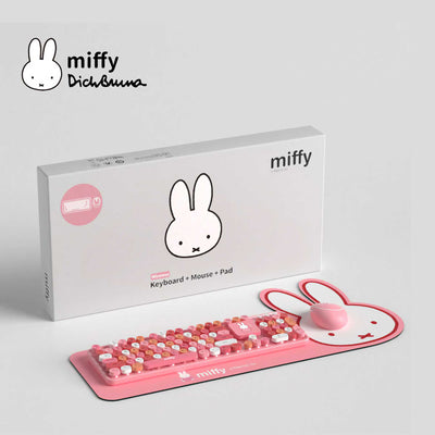 Dick Bruna's Miffy 104 Keyboard and Mouse Combo, pink