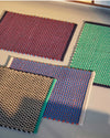 Hay Jute door mat, burgundy