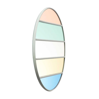 Magis Vitrail round mirror, light grey (Ø50 cm)