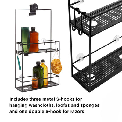 Umbra Cubiko shower caddy, black