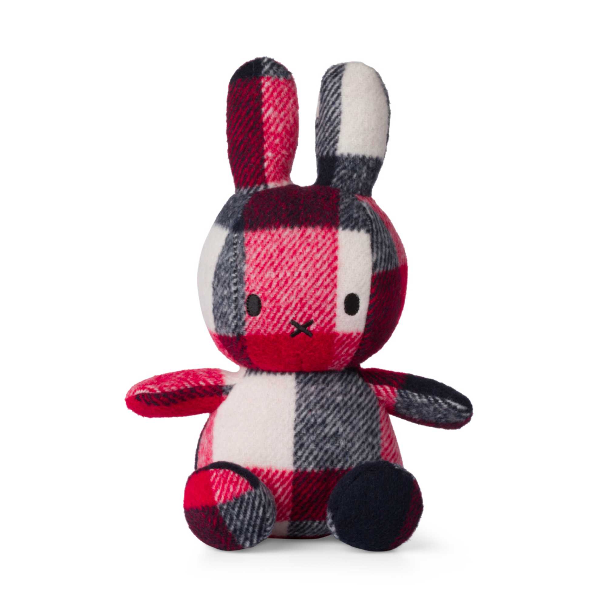 Miffy Sitting Check (33cm) , Red/Blue