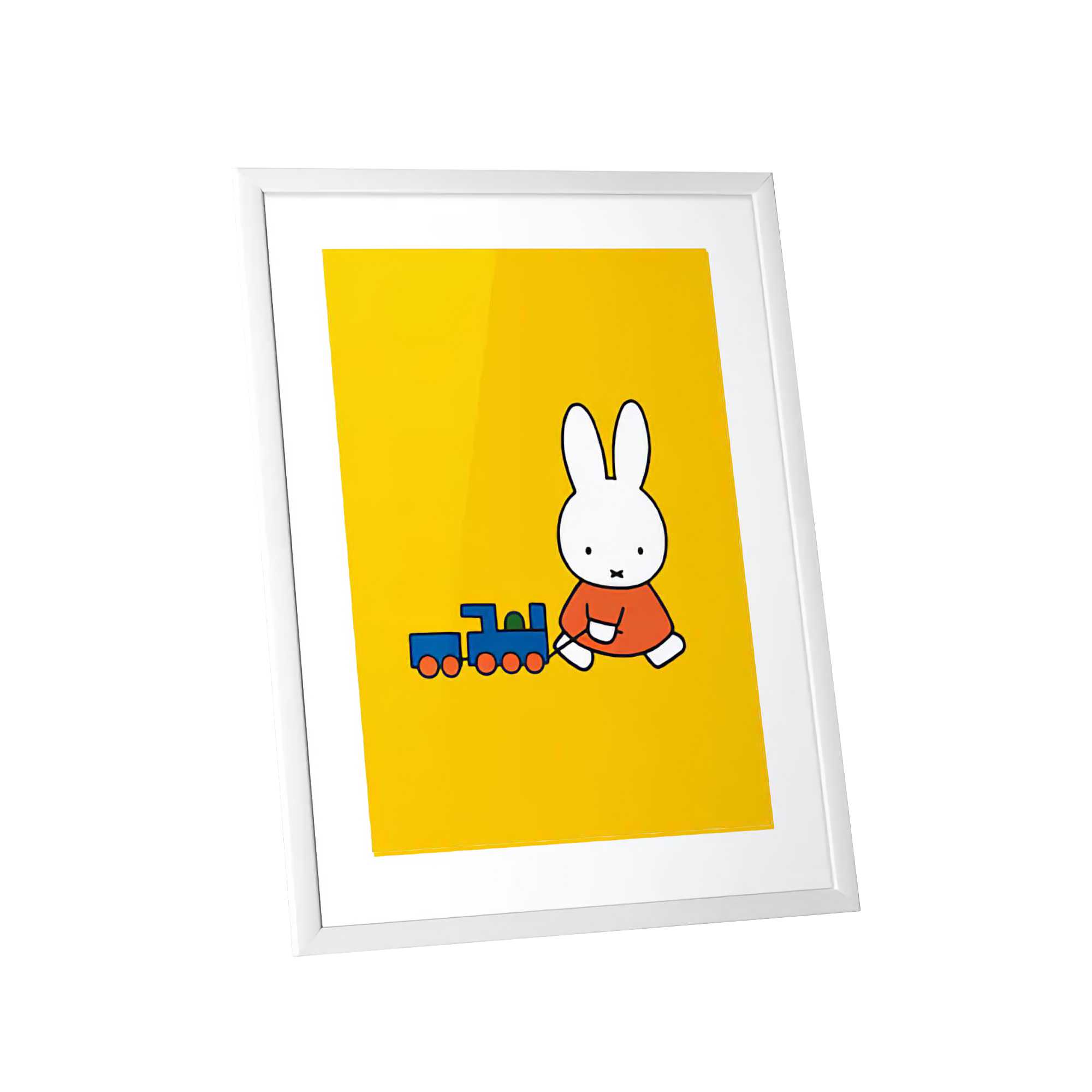 Star Editions Miffy Framed Print, train (11x14")