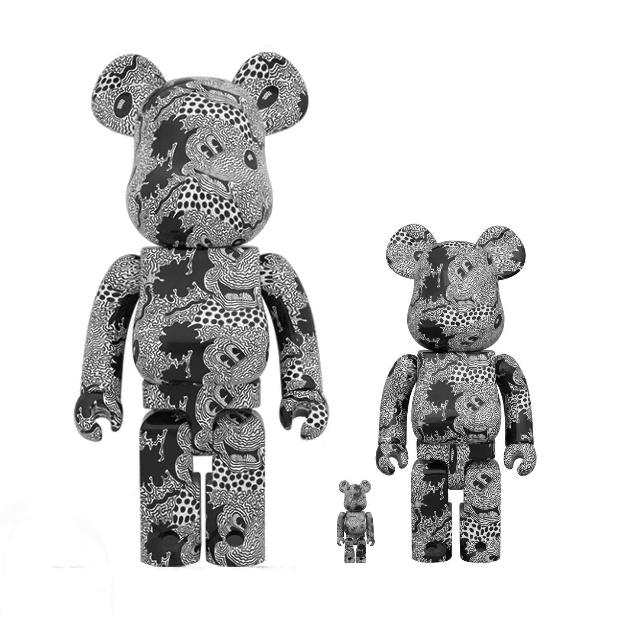 BE@RBRICK Keith Haring Disney Mickey Mouse 1000% & 400% & 100