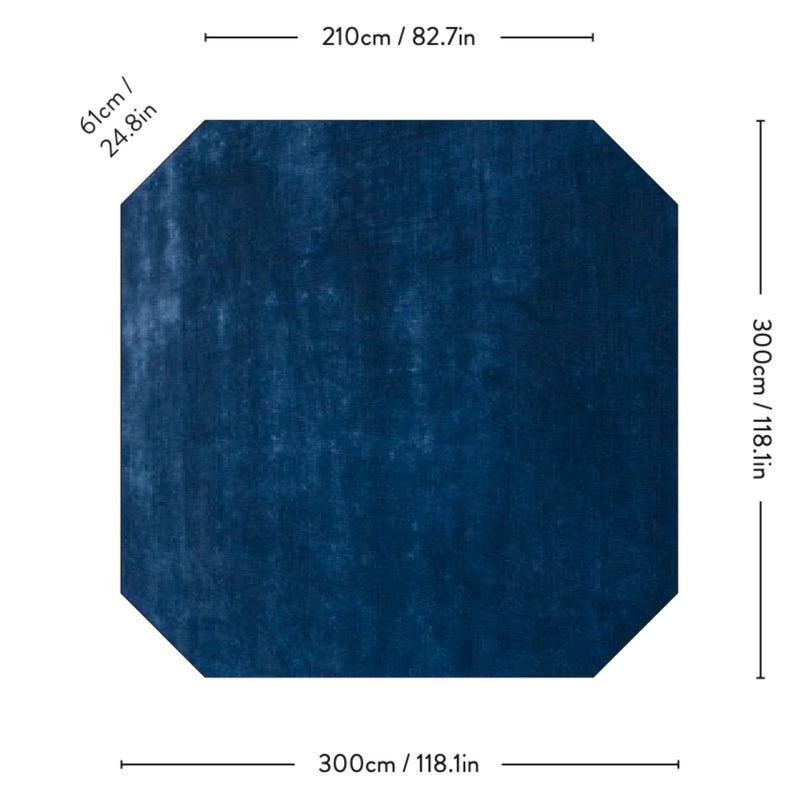 &Tradition AP8 The Moor Rug , blue midnight (300x300 cm)
