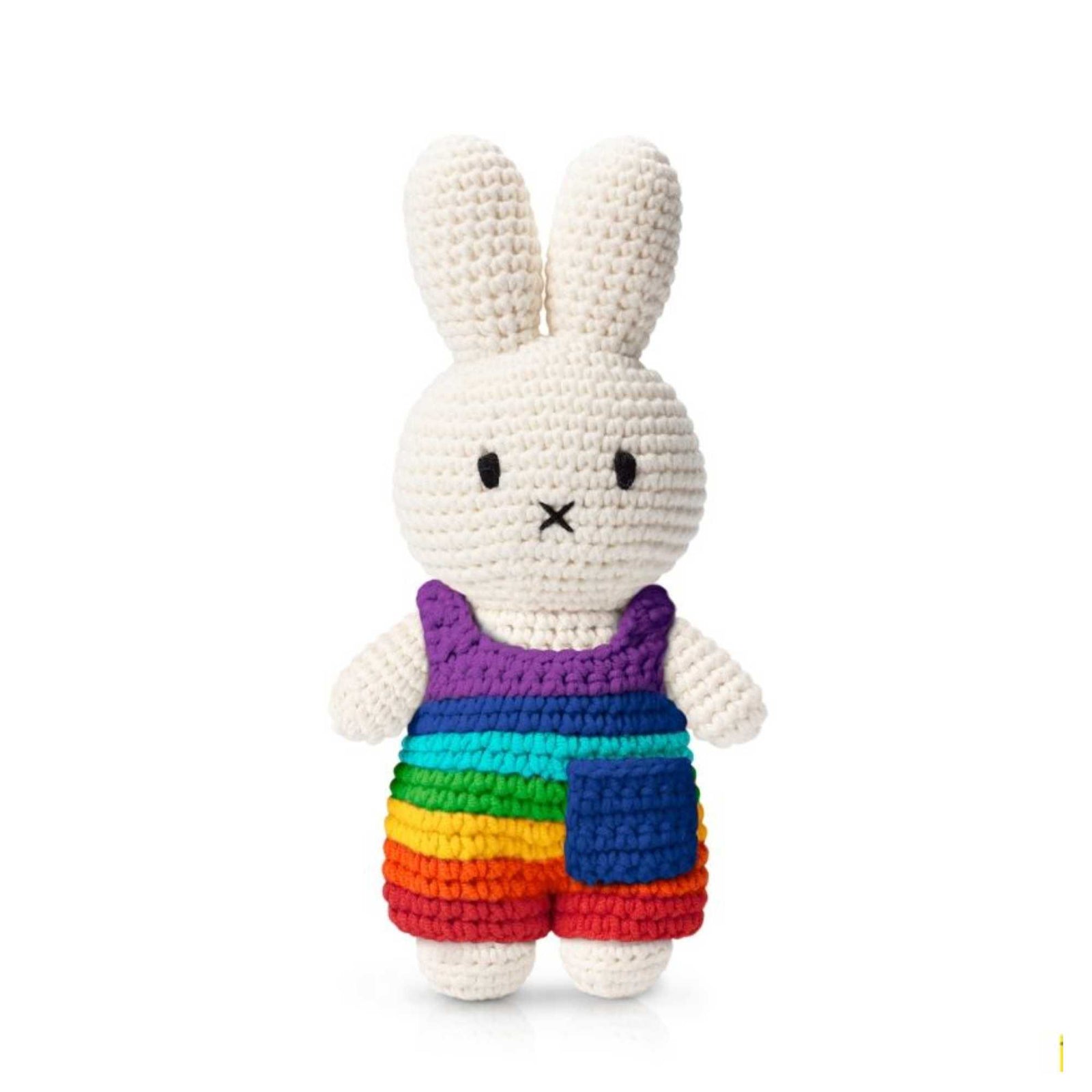 Just Dutch Miffy crochet, Bright Rainbow Overall