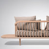 &Tradition SC3 Fly sofa, white oiled oak/hot madison 094