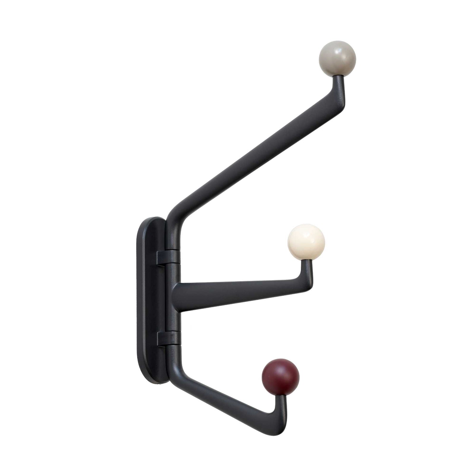 &tradition Capture SC75 wardrobe hook, graphite/colour knob