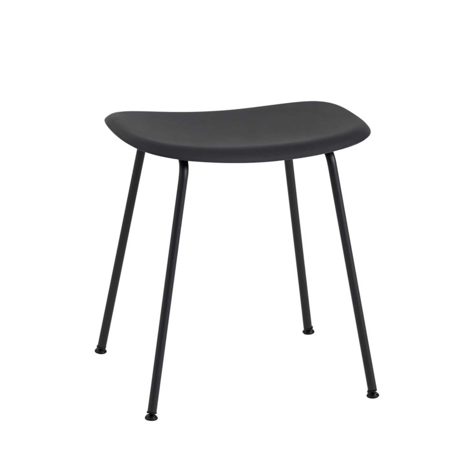 Muuto Fiber Stool Tube Base, black/black