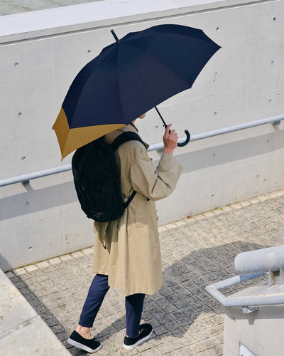 Wpc. Back Protect umbrella, navy/camel