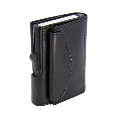 C-secure RFID XL Coin Wallet , Nero