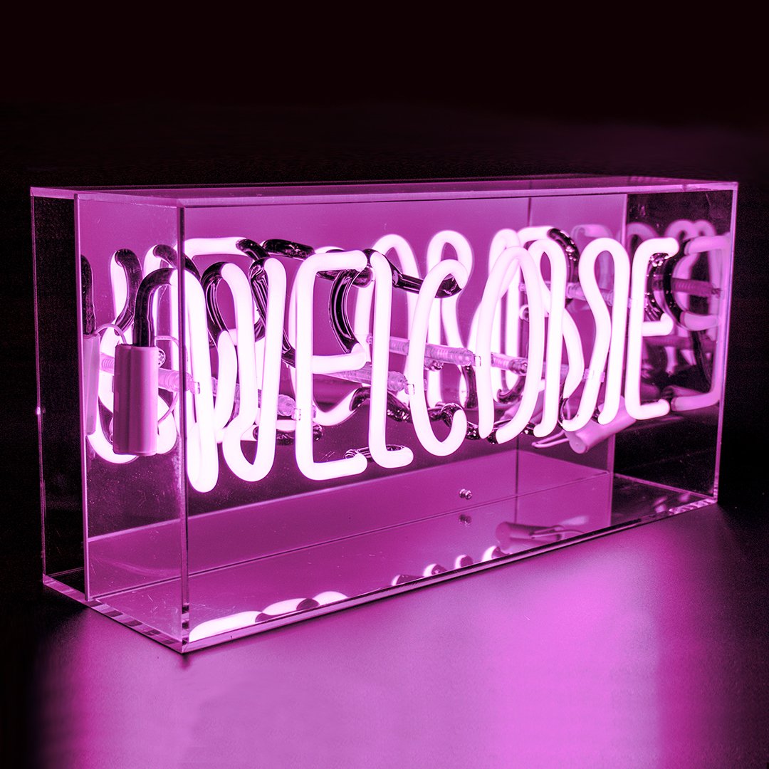 Locomocean Neon acrylic light box welcome