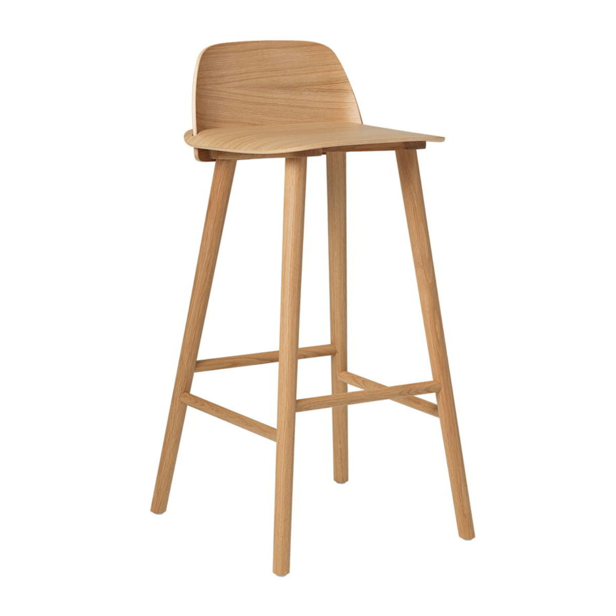Muuto Nerd bar stool, oak