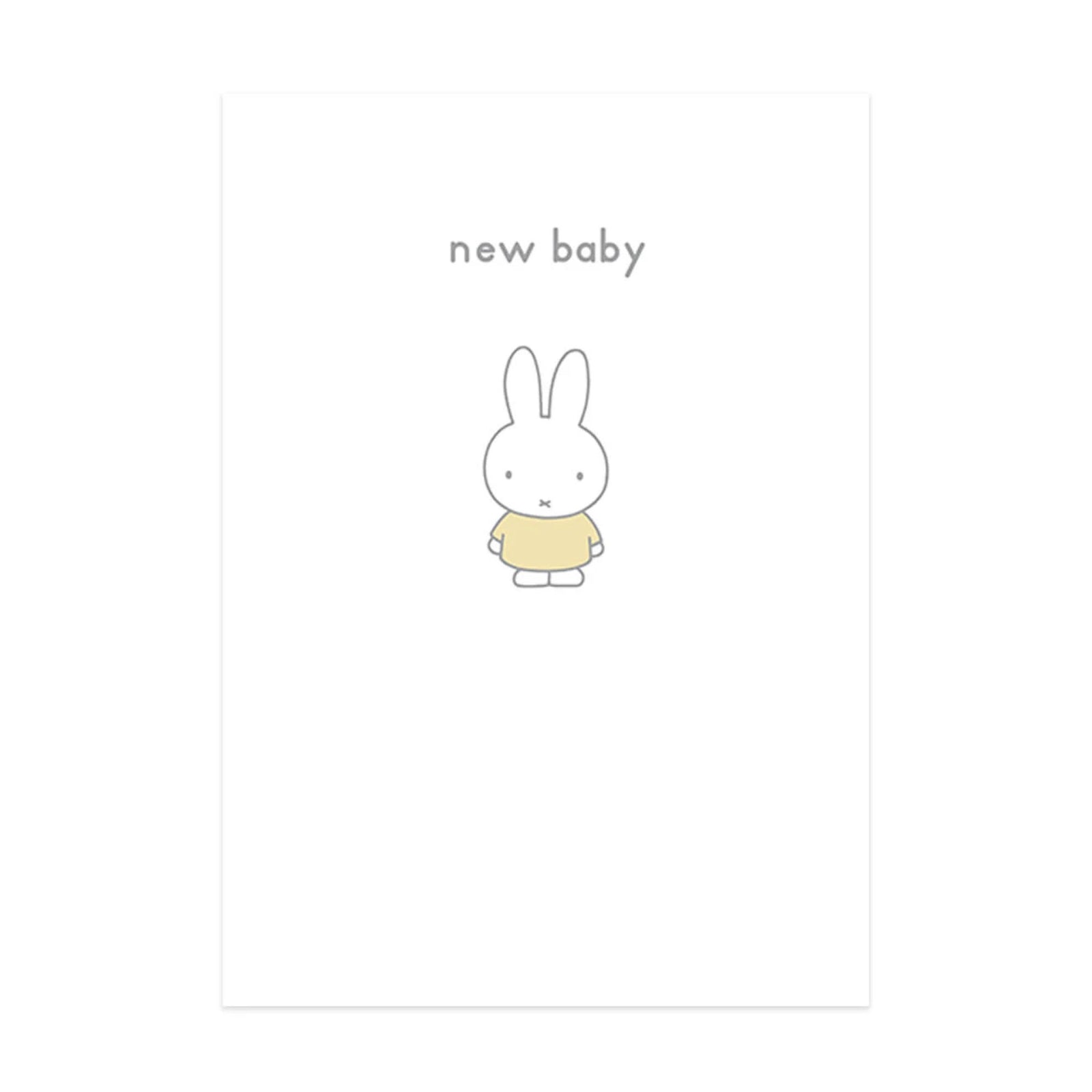 Hype Miffy message card, new baby
