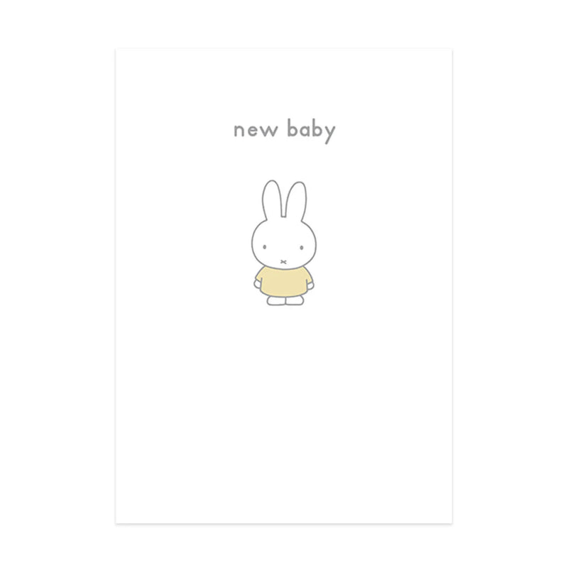 Hype Miffy message card, new baby