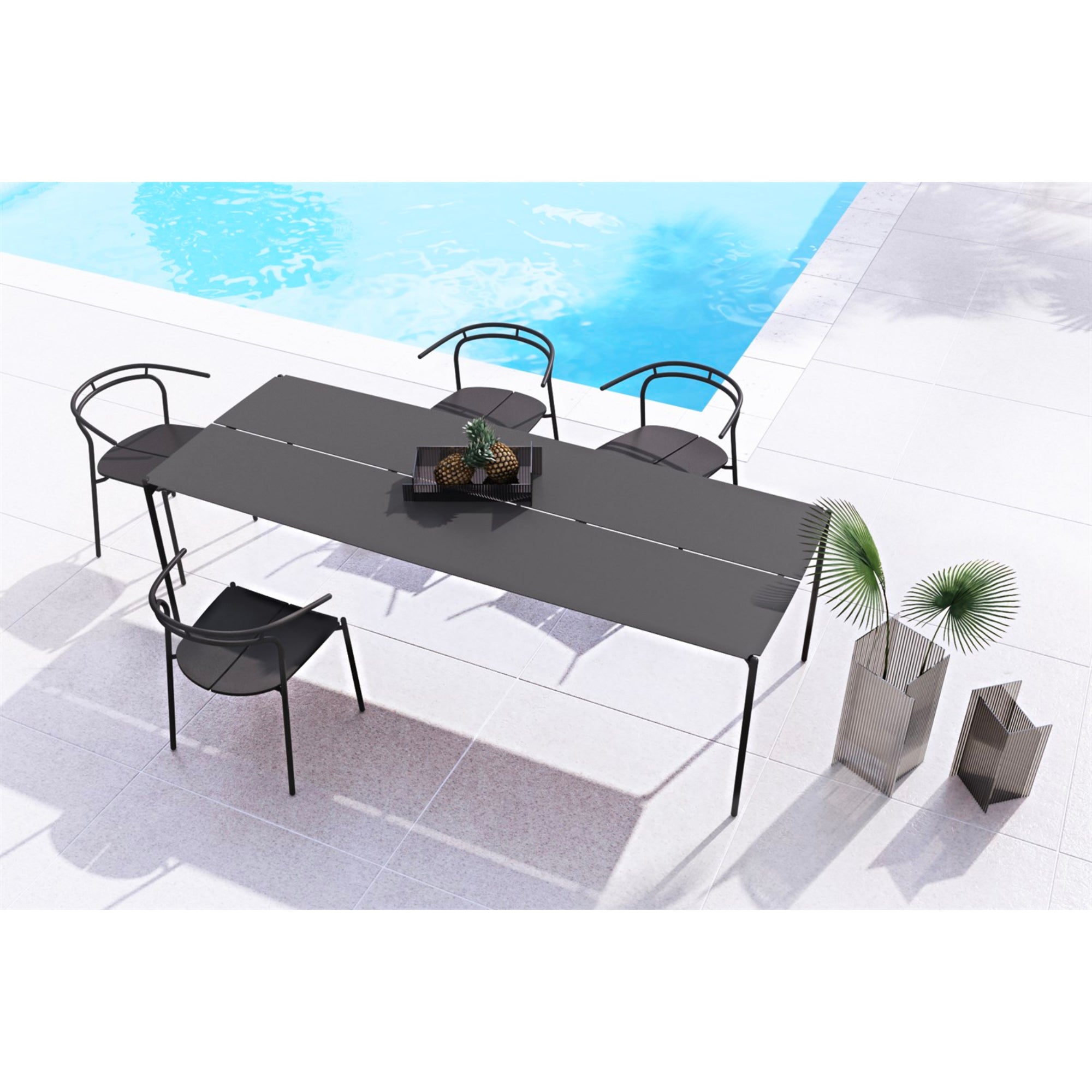 Aytm NOVO Dining Table Rectangular 240 x 90 black black