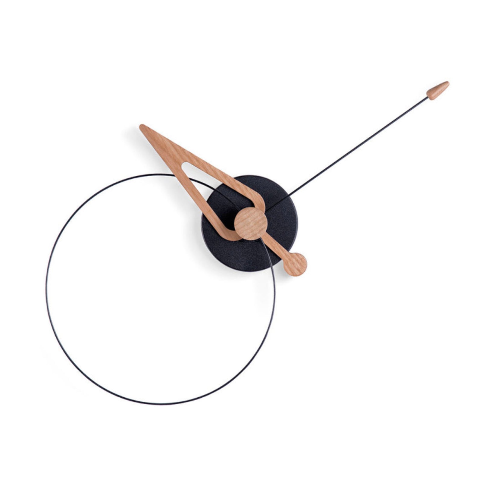 Nomon Pico wall clock, black/oak