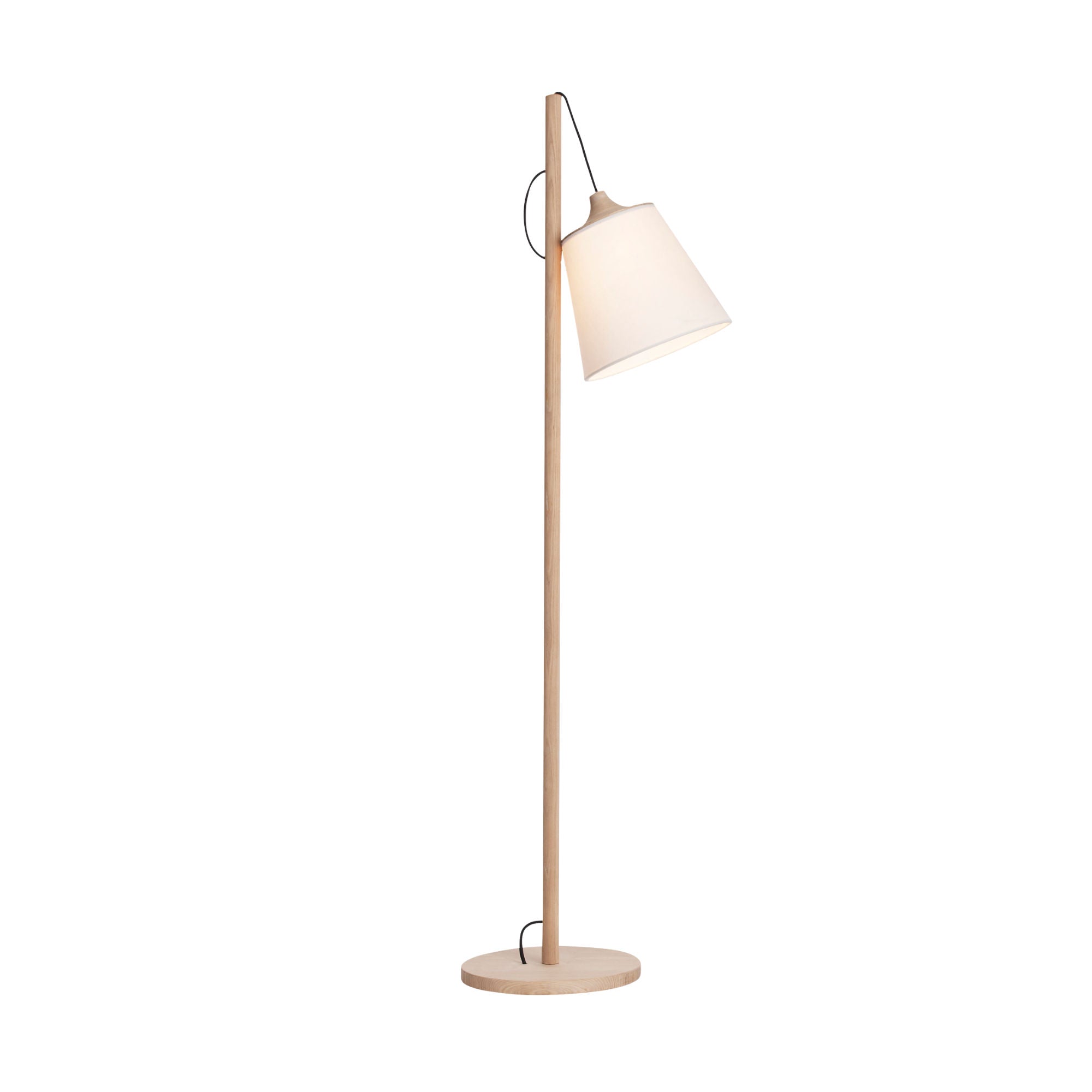 Muuto Pull floor lamp, oak/white