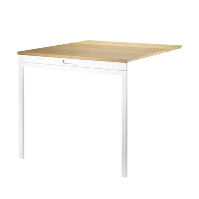 String Folding Table, oak/white