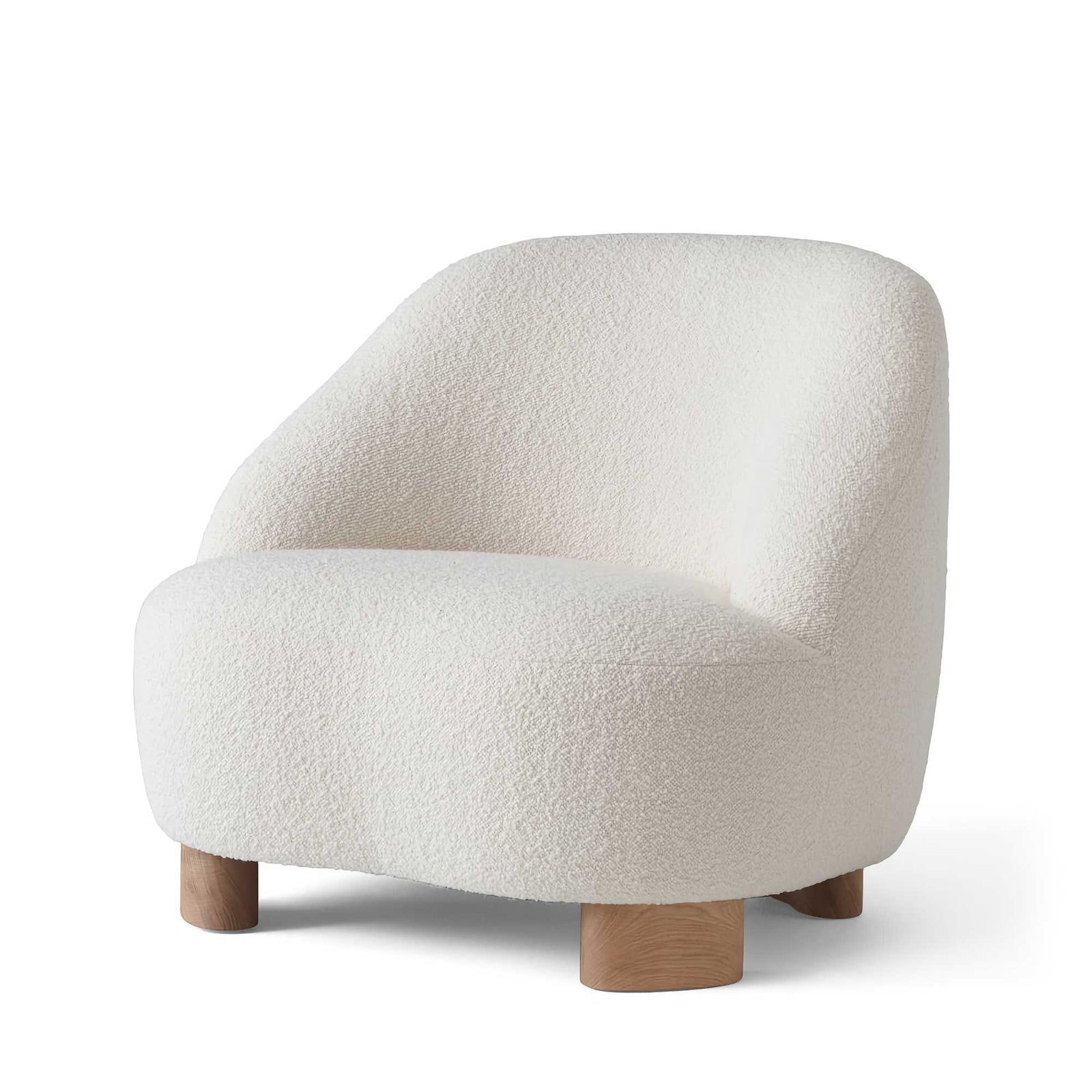 &Tradition ATD2 Wulff Lounge Chair and ATD3 Pouf, sheepskin 