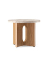 Audo Androgyne Side Table, Kunis Breccia Stone/Natural Oak (ø50cm)