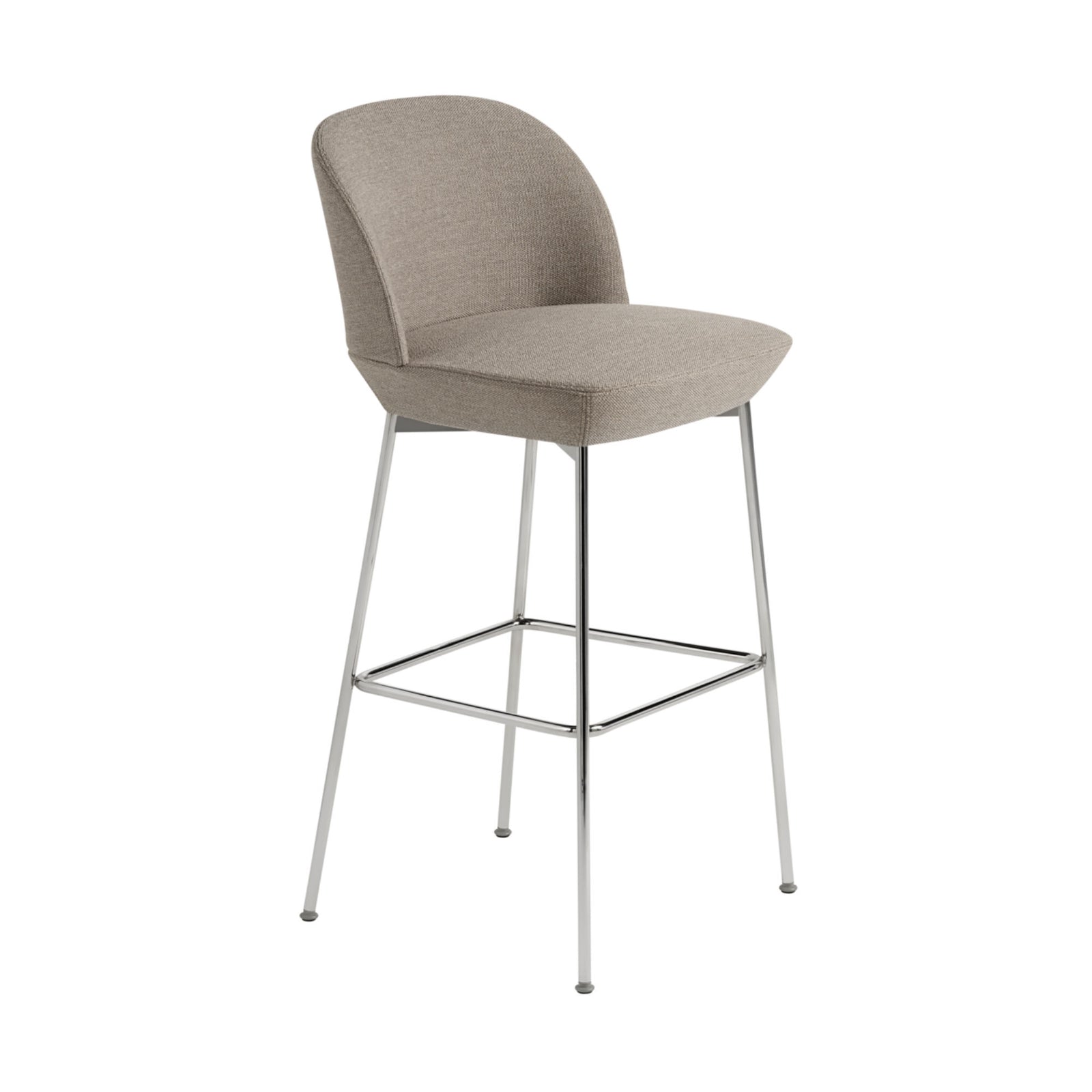 Muuto Oslo Bar Stool , Ocean32/Chrome (75 cm)