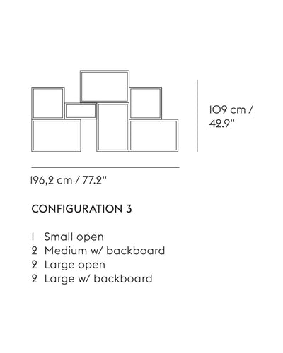 Muuto Stacked shelf system configuration 3