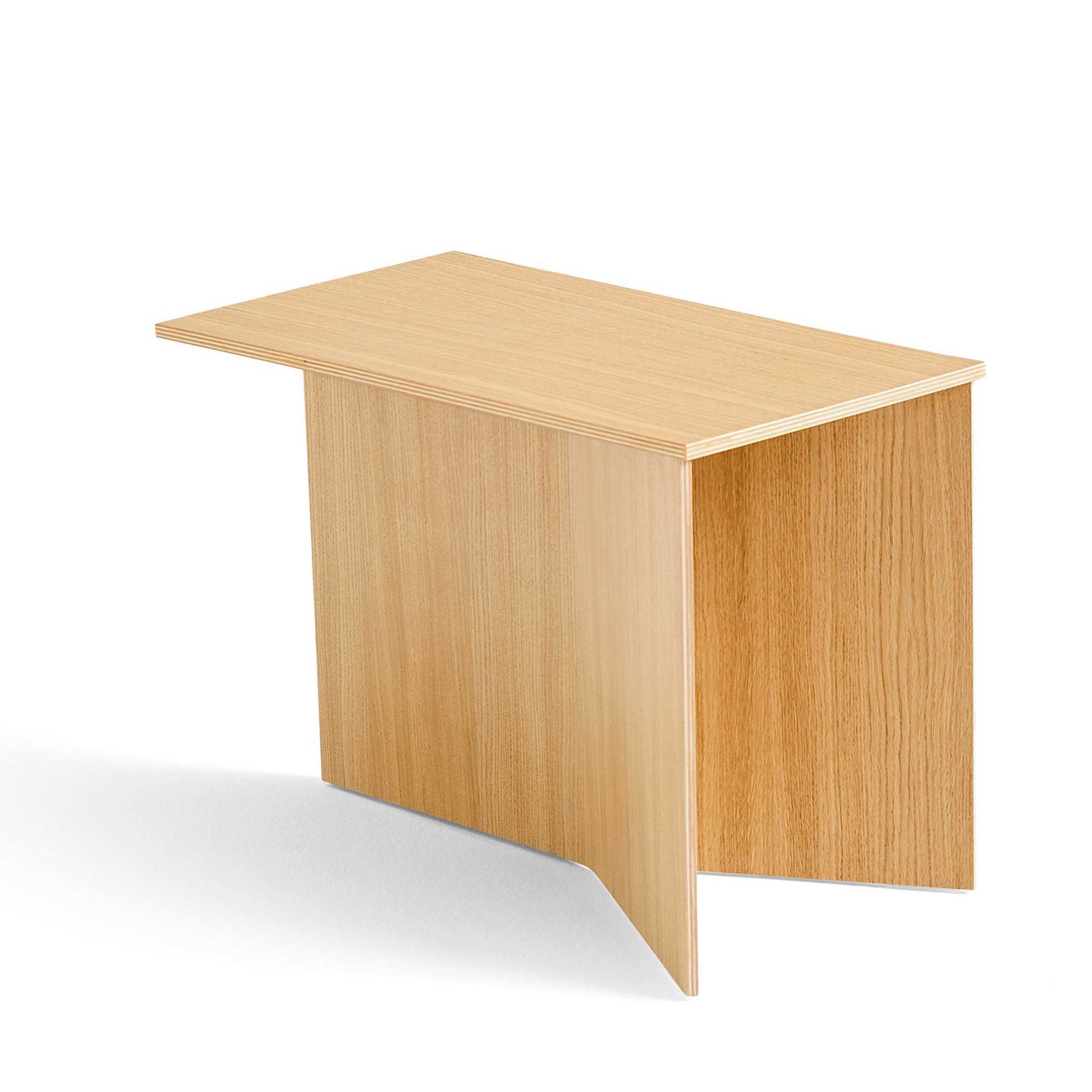 Hay Slit side table wood high, vivid blue - HOMELESS.hk