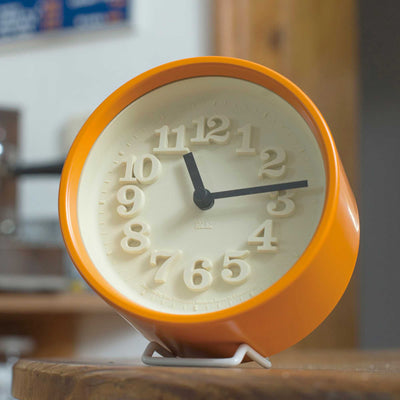 Lemnos Small Clock, Orange