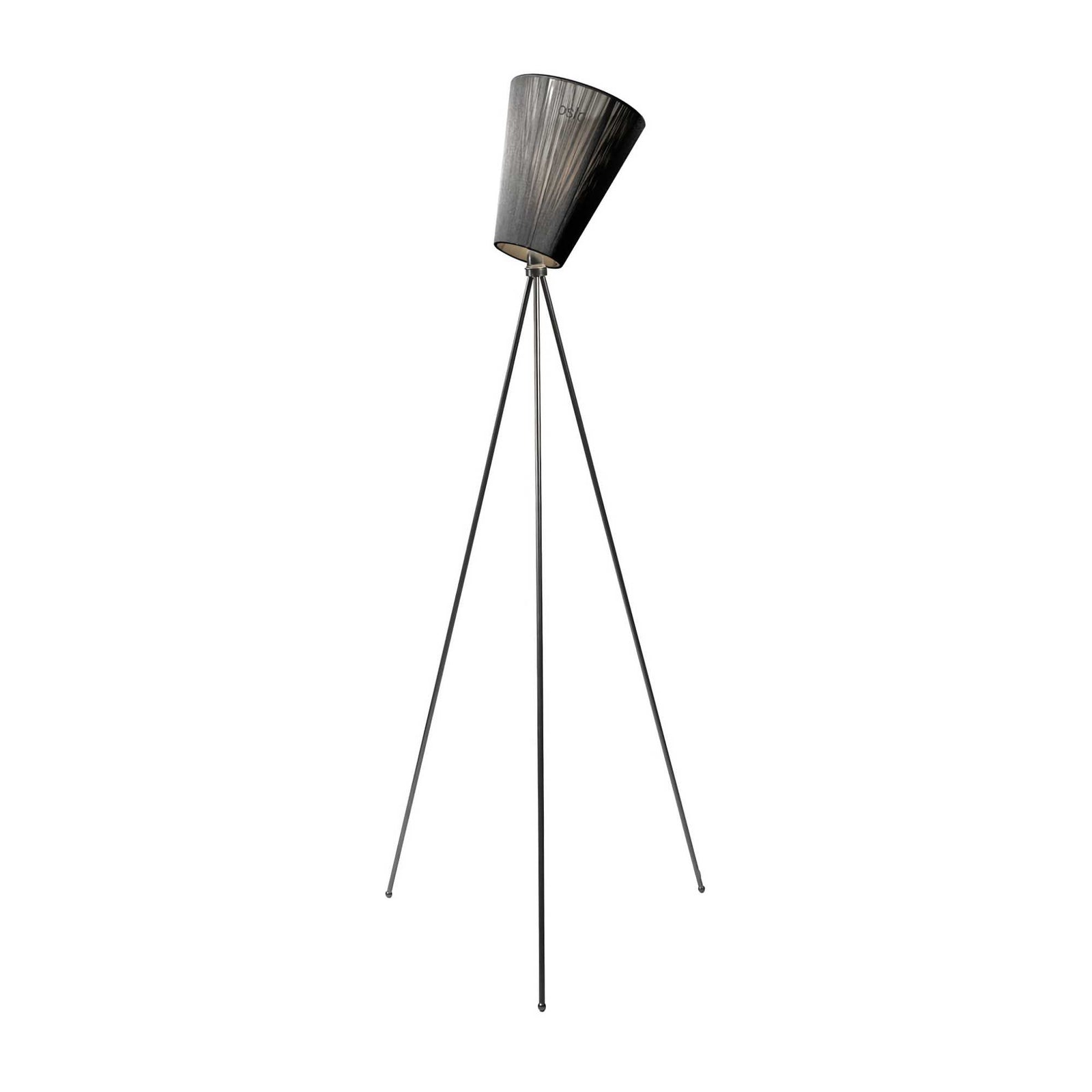 Northern Oslo wood floor lamp, black/black