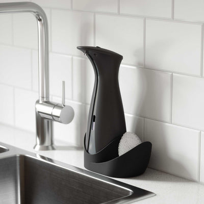 Umbra Otto automatic soap dispenser with caddy, black/charcoal