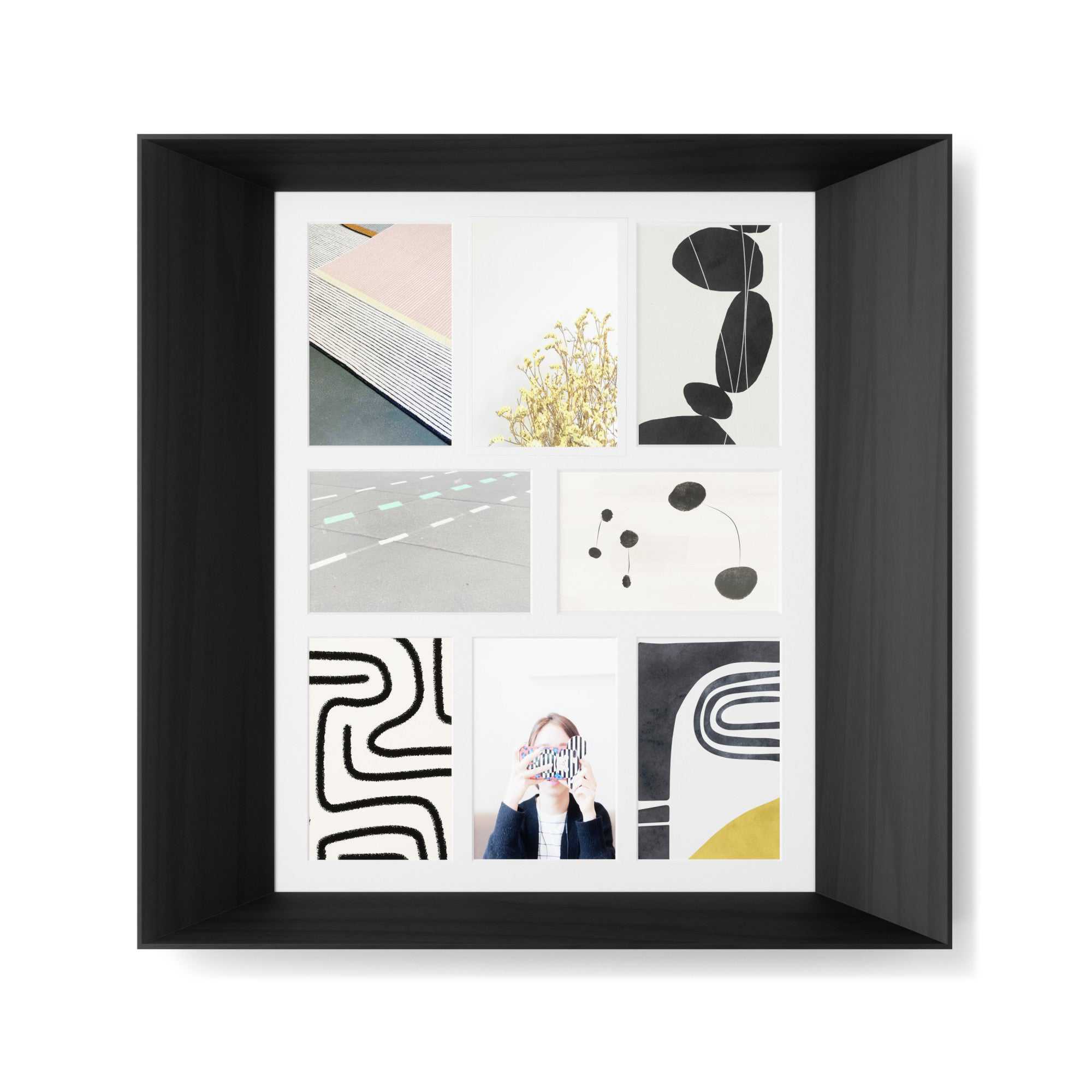 Umbra Lookout wall multi photo frame, black