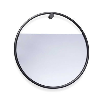 Northern Peek wall mirror cirular small, black (Ø40cm)