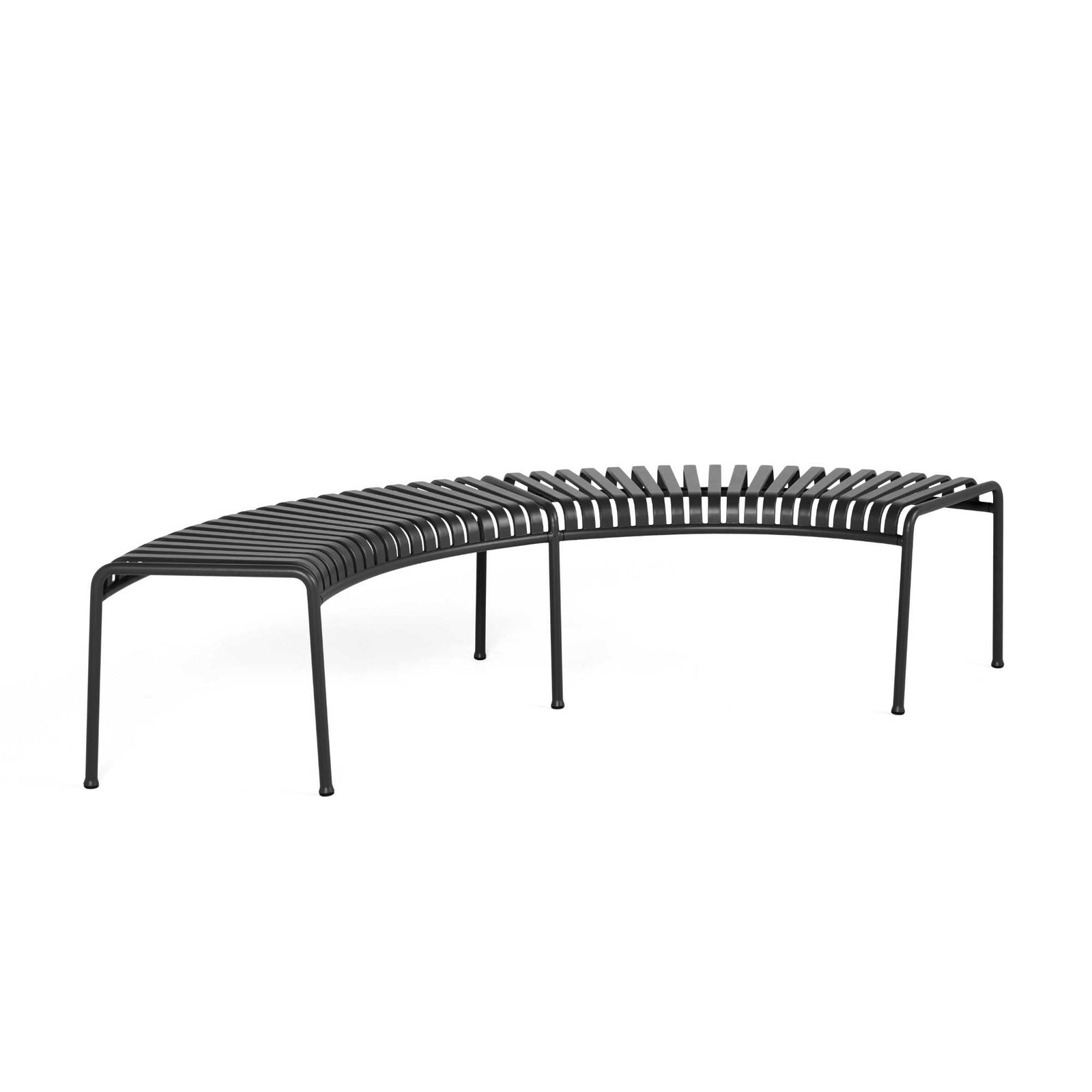 HAY Palissade Park bench (Set of 2), anthracite