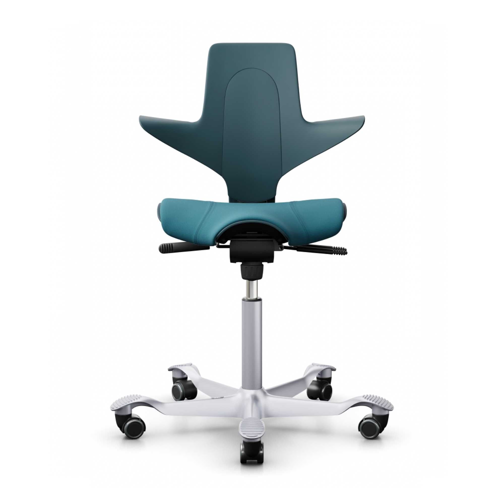HAG Capisco Puls 8020 ergonomic chair, petroleum/silver/petroleum (200 mm)