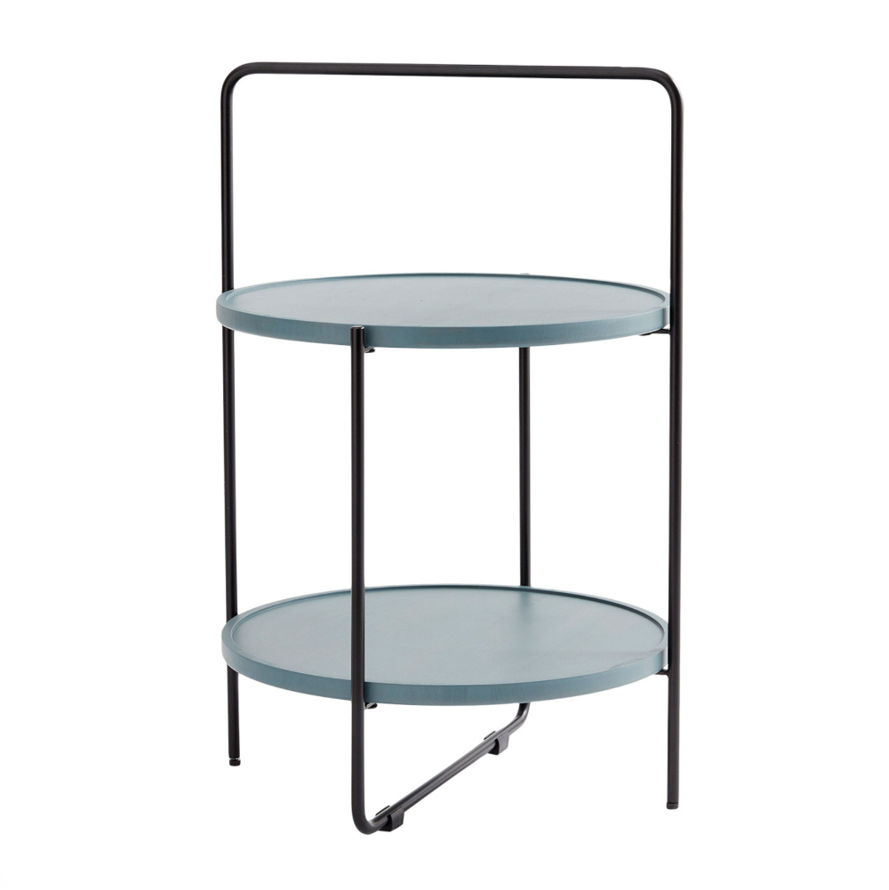 refurbished | Andersen Tray Table, Petroleum (Ø46xH68cm)
