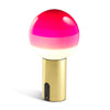 Marset Dipping rechargeable lamp, pink/brass