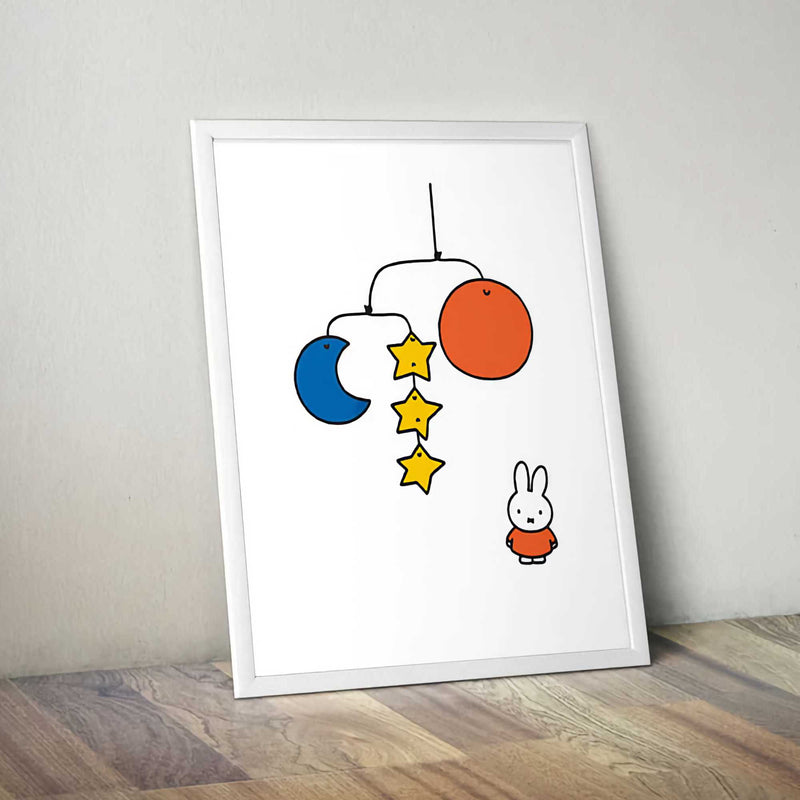Star Editions Miffy Framed Print, planet (11x14")