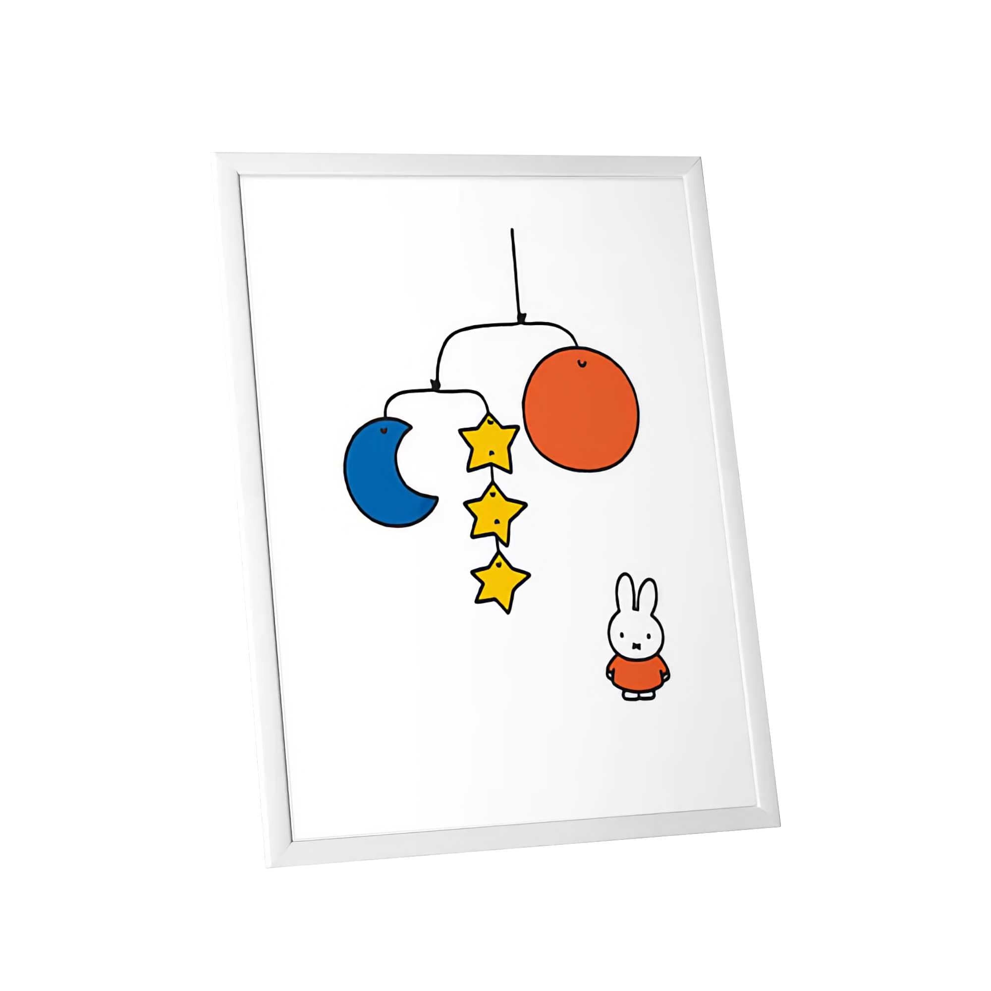 Star Editions Miffy Framed Print, planet (11x14")