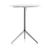 Magis Central folding table round, polished aluminium