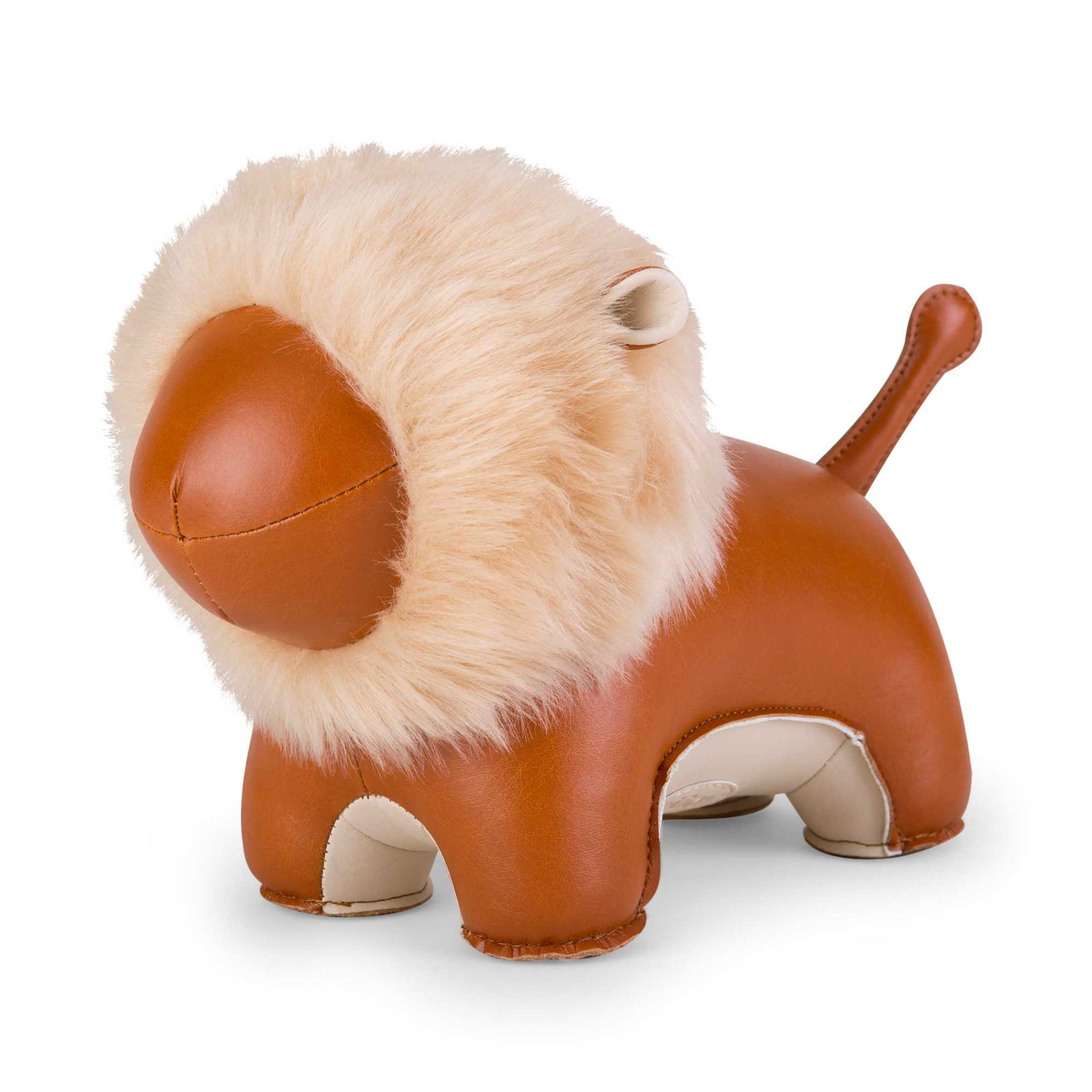 Zuny Bookend Lion Puno, tan/white